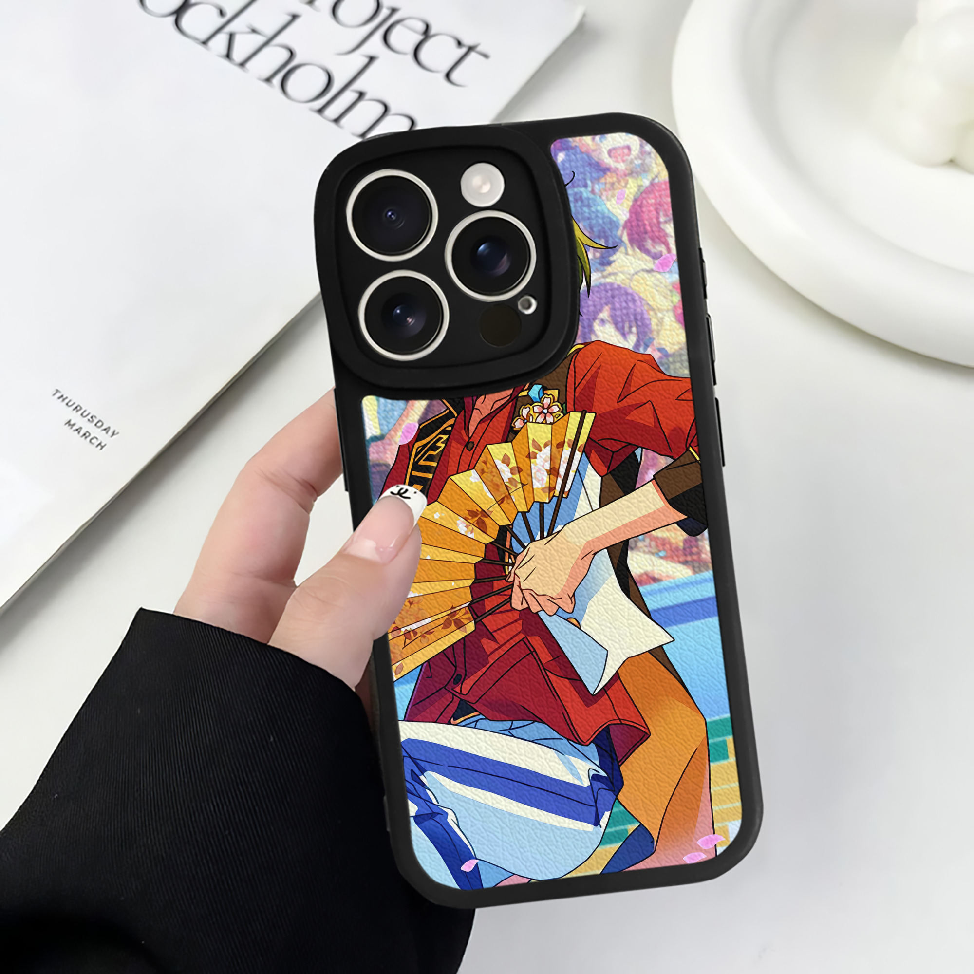 （画像用） あんさんぶるスターズ! Ensemble Stars 【iPhone 16シリーズ対応】シリコンスマホケース（レザー調） 材質：シリコン